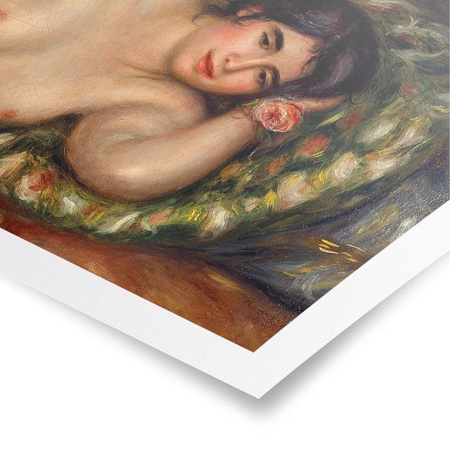 Posters art print Auguste Renoir - Lying female Nude (Gabrielle)
