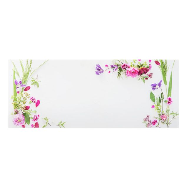 Glass Splashback - Flower Arrangement - Panoramic
