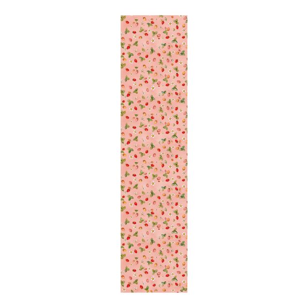 Patterned curtain panels Little Strawberry Strawberry Fairy - Strawberry Flowers
