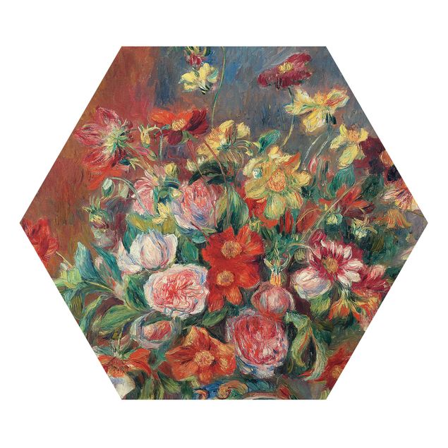 Prints floral Auguste Renoir - Flower vase