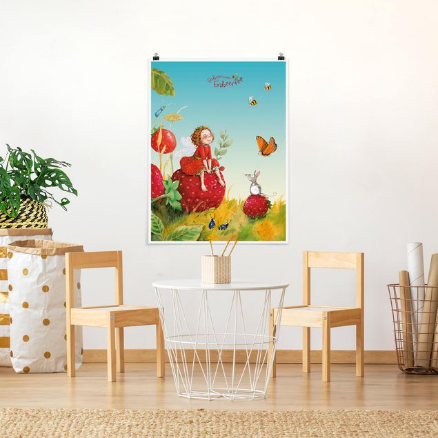 Prints modern Little Strawberry Strawberry Fairy - Enchanting