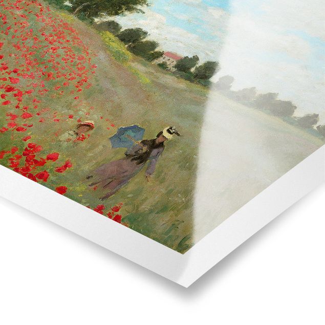 Art prints Claude Monet - Poppy Field Near Argenteuil