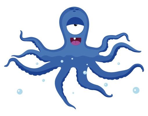 Wall stickers animals No.JS92 Squid Monster