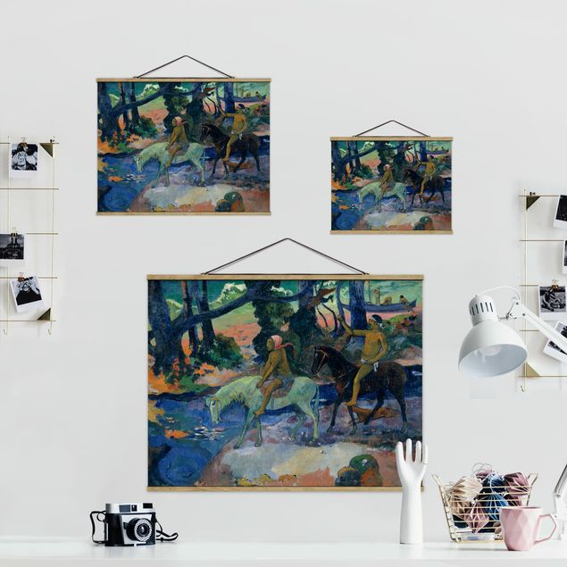 Prints animals Paul Gauguin - Escape, The Ford
