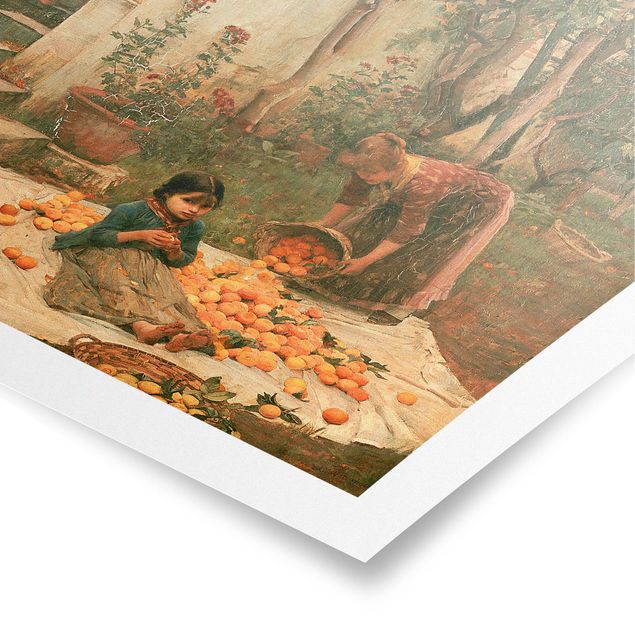 Modern art prints John William Waterhouse - The Orange Pickers