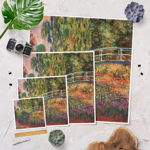 Art posters Claude Monet - Japanese Bridge In The Garden Of Giverny
