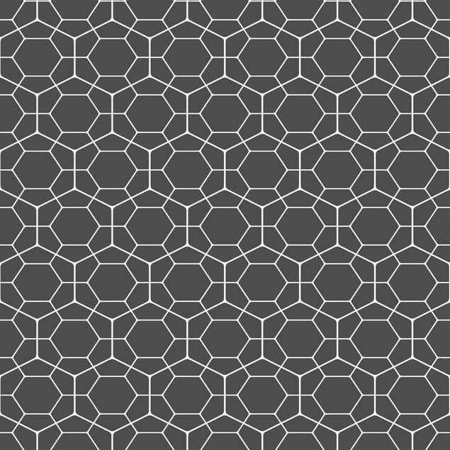 Adhesive films Anthracite Geometric Diamond Honeycomb Pattern