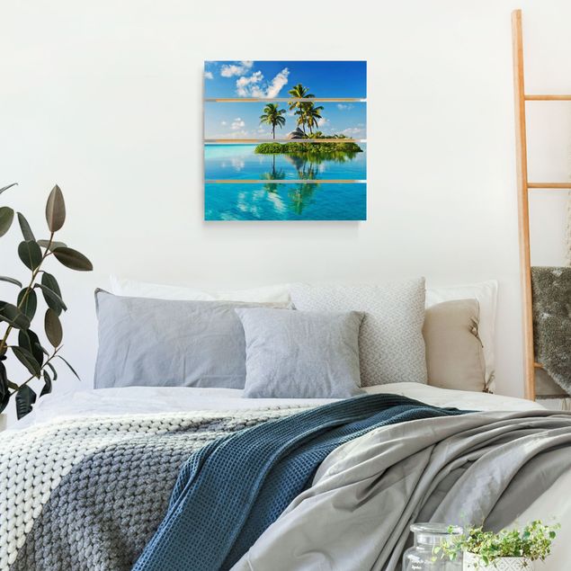 Wood prints beach Tropical Paradise