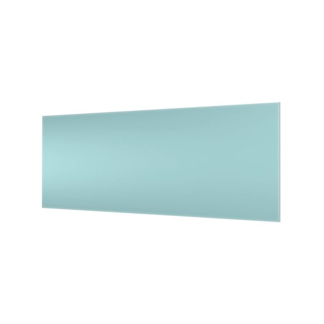 Glass Splashback - Pastel Turquoise - Panoramic