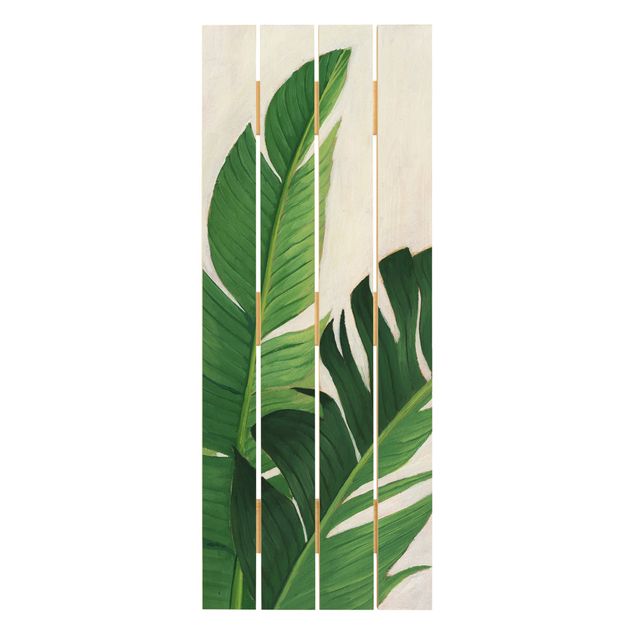 Prints on wood Favorite Plants - Banana
