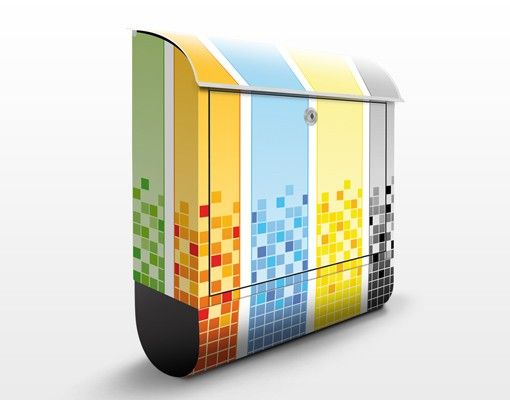 Letterboxes multicoloured Pixel Mix