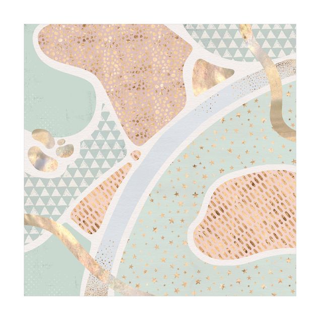 contemporary rugs Abstract Seascape Pastel Pattern