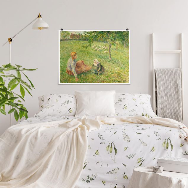 Impressionist art Camille Pissarro - The Geese Pasture