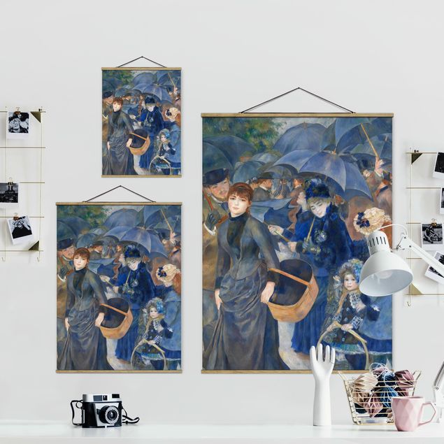 Framed portrait prints Auguste Renoir - Umbrellas