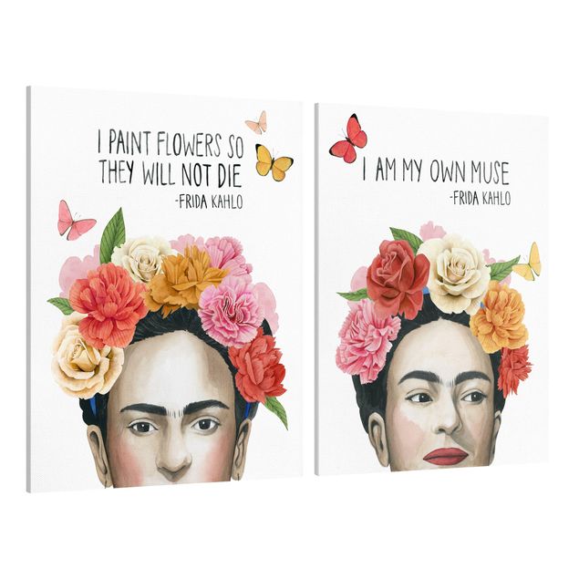 Floral picture Frida's Thoughts Set I