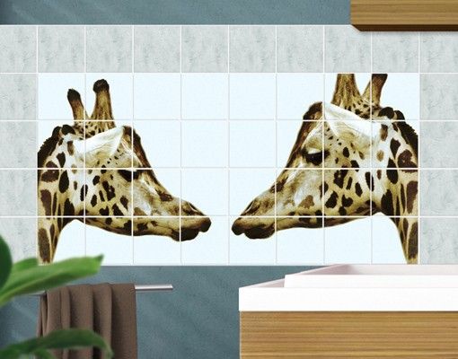 Kitchen Giraffes In Love