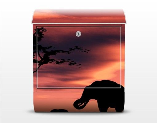 Letterboxes animals African Elefant Family