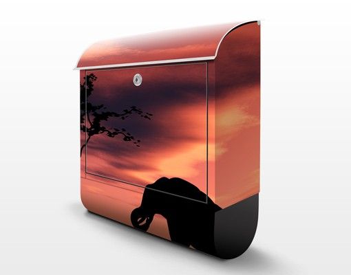 Letterboxes red African Elefant Family