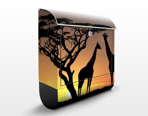 Letterboxes landscape African Sunset