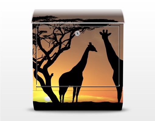 Letterboxes animals African Sunset