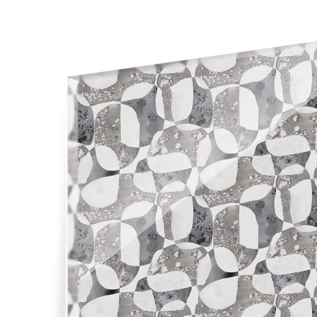 Splashback - Living Stones Pattern In Grey - Landscape format 3:2