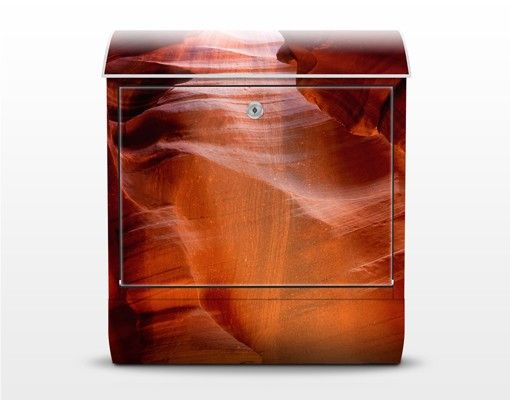 Letterboxes orange Light Beam In Antelope Canyon