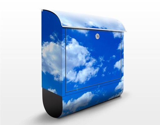 Letterboxes blue Cloudy Sky