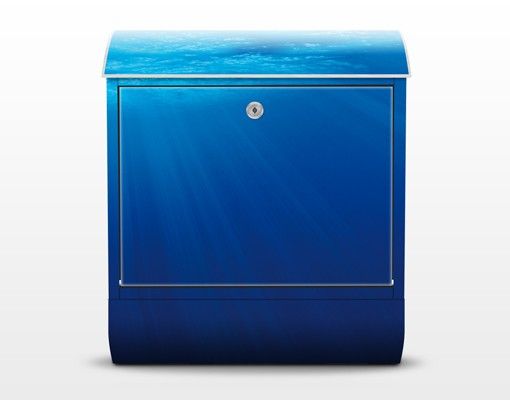 Letterboxes blue Arctic Sun