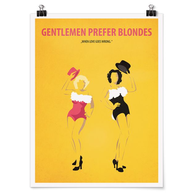 Modern art prints Film Poster Gentlemen Prefer Blondes