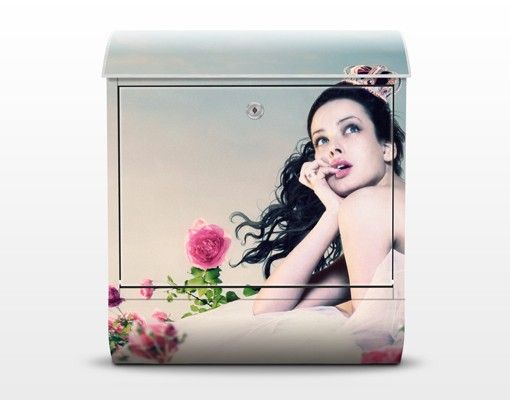 Letterboxes pink Woman In The Rose Field