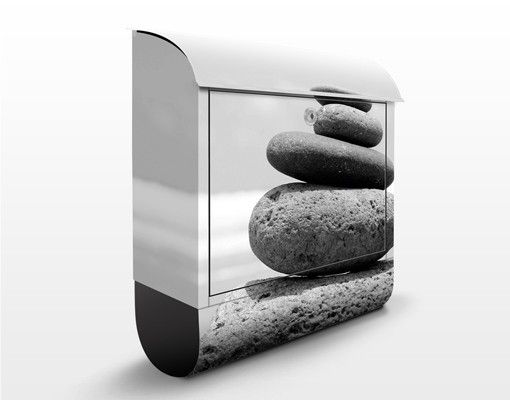 Letterboxes black and white Sand Stones No.2