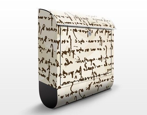 Letterboxes brown Da Vinci Manuscript