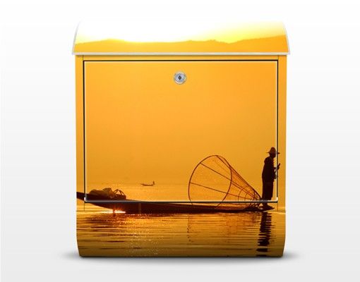 Letterboxes yellow Fisherman And Sunrise