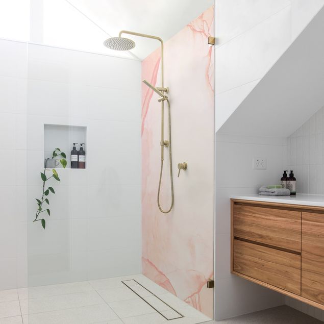 Shower wall cladding Play Of Colours Pastel Cotton Candy