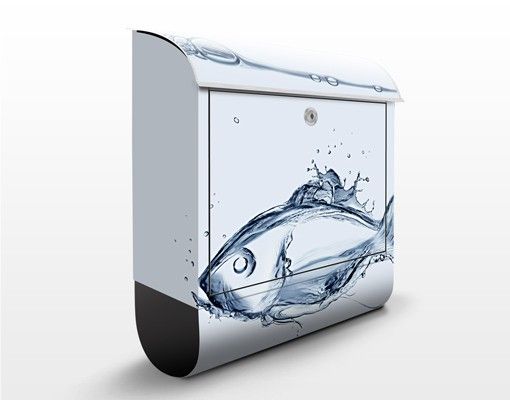 Letterboxes animals Liquid Silver Fish
