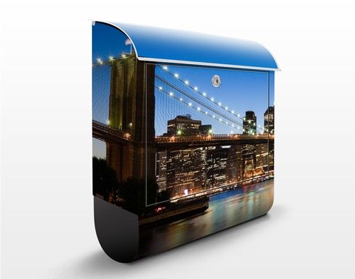 Letterboxes Brooklyn Bridge In New York