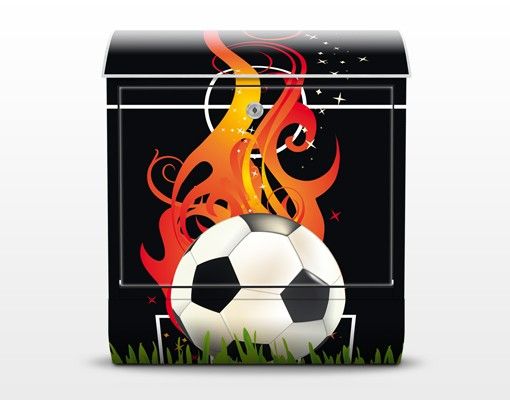 Letterboxes Football on Fire