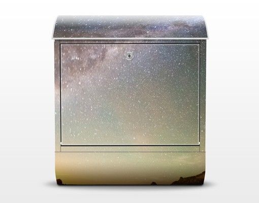 Letterboxes brown Starry Sky Above The Ocean