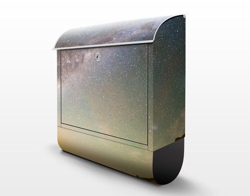 Letterboxes green Starry Sky Above The Ocean