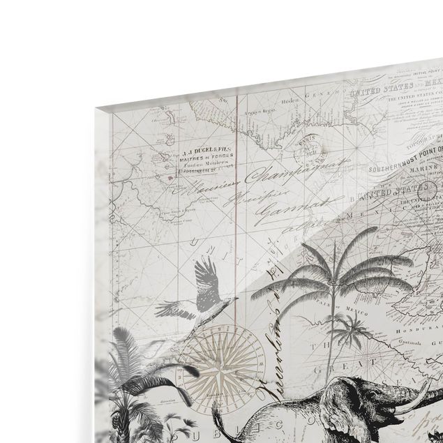Andrea Haase Vintage Collage - Exotic Map