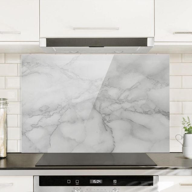 Kitchen Marble Look Black And White