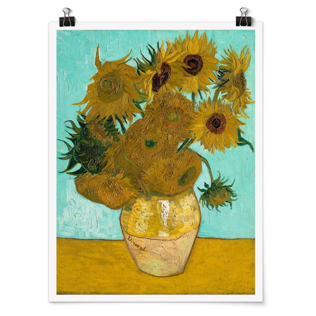 Art style post impressionism Vincent van Gogh - Sunflowers