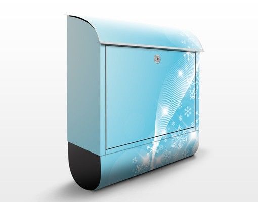 Blue letter box Icy Shimmer