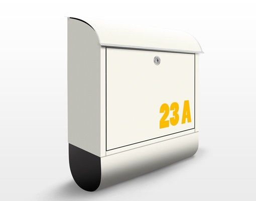 Letterboxes personalized text no.JS316 Customised text Yellow To Beige 39x46x13cm