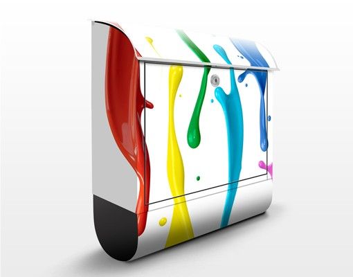 Letterboxes multicoloured Colour Splashes