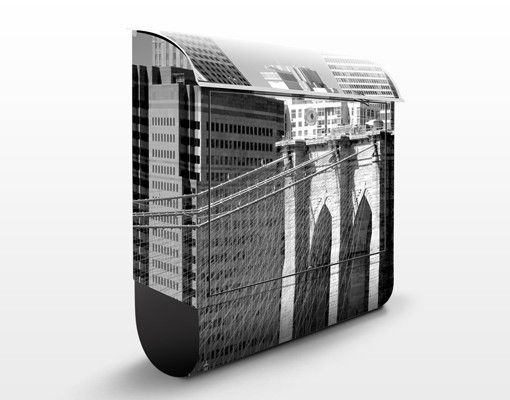 Letterboxes black and white New York Landmark II