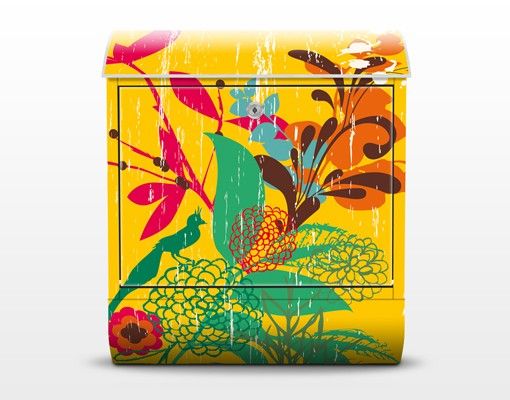 Letterboxes multicoloured Grunge Garden