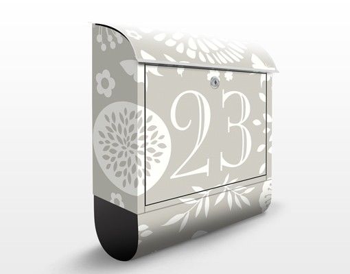 Letterboxes personalized text no.JS304 Customised text Garden Idyll Negativ39x46x13cm