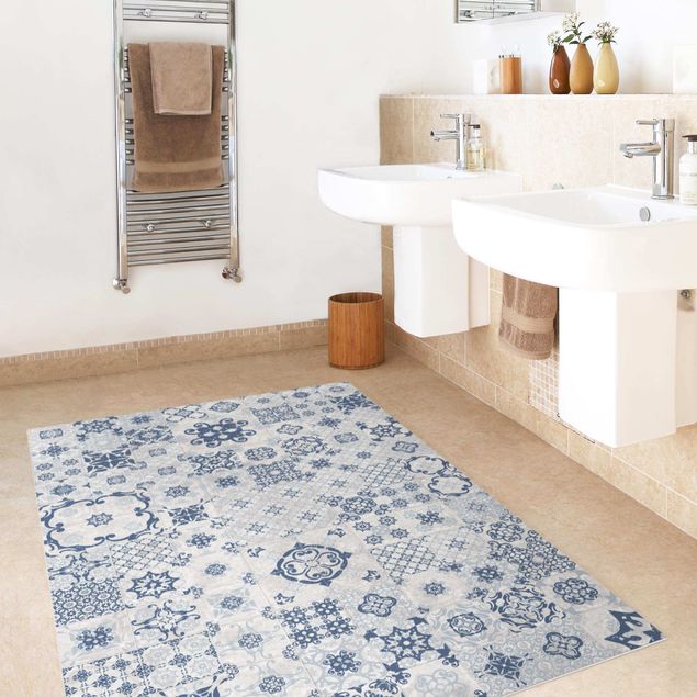 Balcony rugs Ceramic Tiles Agadir Blue
