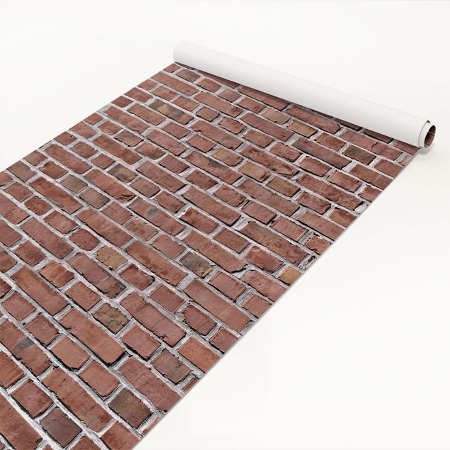 Adhesive films patterns Brick Tiles Red